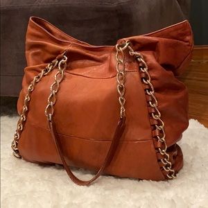 Large Italian Leather Tote- Mania Brand